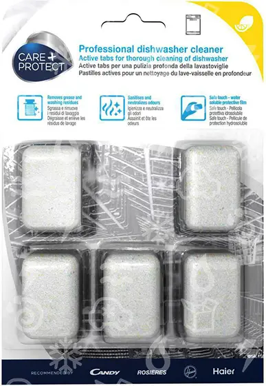 tablety čistící pro myčky CDT2005, CARE+PROTECT, balení 5 ks tablet, citrón